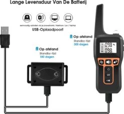 Anti Blafband EN Trainingshalsband In 1 - UNIEK SYSTEEM - 1000m Bereik - 100 Levels -Hondenproducten 1200x1101 5