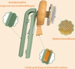 Merkloos Kattenborstel - Hondenborstel - Kattenkam - Pompoen Borstel - Kattenhaar - Haarverwijderaar Voor Huisdieren - Huisdierhaar Verwijderaar -Hondenproducten 1200x1112 1