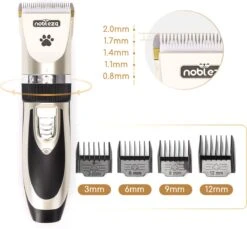 Nobleza B78 - Dieren Tondeuse Set - 4 Opzetkammen - Voor Huisdieren Katten & Honden - Draadloos 13 Nobleza B78 - Dieren Tondeuse Set - 4 Opzetkammen - Voor Huisdieren Katten & Honden - Draadloos -Hondenproducten 1200x1113 2