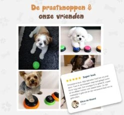 Praatknop Hond – Set Van 4 - Honden Speelgoed – Honden Training – Dogbuttons – Huisdier – Puppy Training - Hondenspeelgoed Intelligentie - Hond Opvoeden -Hondenproducten 1200x1113 4