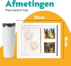 Honden Fotolijst Met Kleiafdruk - Gipsafdruk - Speelgoed Voor Dieren - Pootafdruk Hond - Puppy Speelgoed - Gipsafdruk Huisdier -Hondenproducten 1200x1116 6