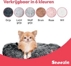 Snoozle Hondenmand - Zacht En Luxe Hondenkussen - Wasbaar - Fluffy - Hondenmanden - 80cm - Grijs -Hondenproducten 1200x1118 10