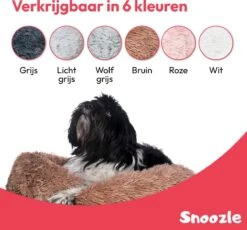 Snoozle Donut Hondenmand - Zacht En Luxe Hondenkussen - Wasbaar - Fluffy - Hondenmanden - 100cm - XXL - Dark Coffee -Hondenproducten 1200x1118 9