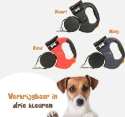 Dubbele Honden Riem – Leiband Hond – Hondenlijn – Looplijn Hond – 2 Honden – 3 Meter – Tot 12kg Per Hond – Reflecterende Lijnen – Met Zaklamp – 360° Draaien – Verstelbaar - Zwart -Hondenproducten 1200x1120 1