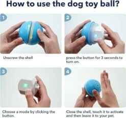 Cheerble Wicked Ball W1| Blauw| Zelf Rollende Bal Voor Honden | 3 Automatische Speelmodi | Interactief En Intelligentie Hondenspeelgoed | Hondenspeeltje| USB Oplaadbaar -Hondenproducten 1200x1125 5