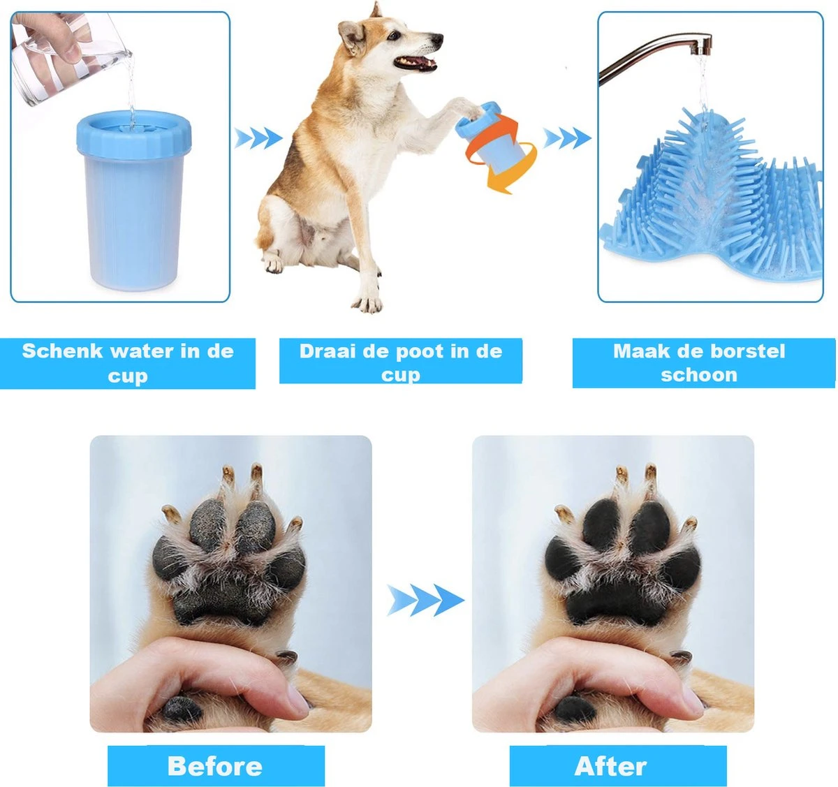 Merkloos Hondenpoot Reiniger - Hondenborstel - Borstel Hond / Kat - Hondenpoten Reiniger - Huisdier Poot Wassen - Borstel - Hondenverzorging - Verzorging Hond - Honden Wassen - Schoonmaak Borstel - Kattenborstel 4 Merkloos Hondenpoot Reiniger - Hondenborstel - Borstel Hond / Kat - Hondenpoten Reiniger - Huisdier Poot Wassen - Borstel - Hondenverzorging - Verzorging Hond - Honden Wassen - Schoonmaak Borstel - Kattenborstel - Afbeelding 2