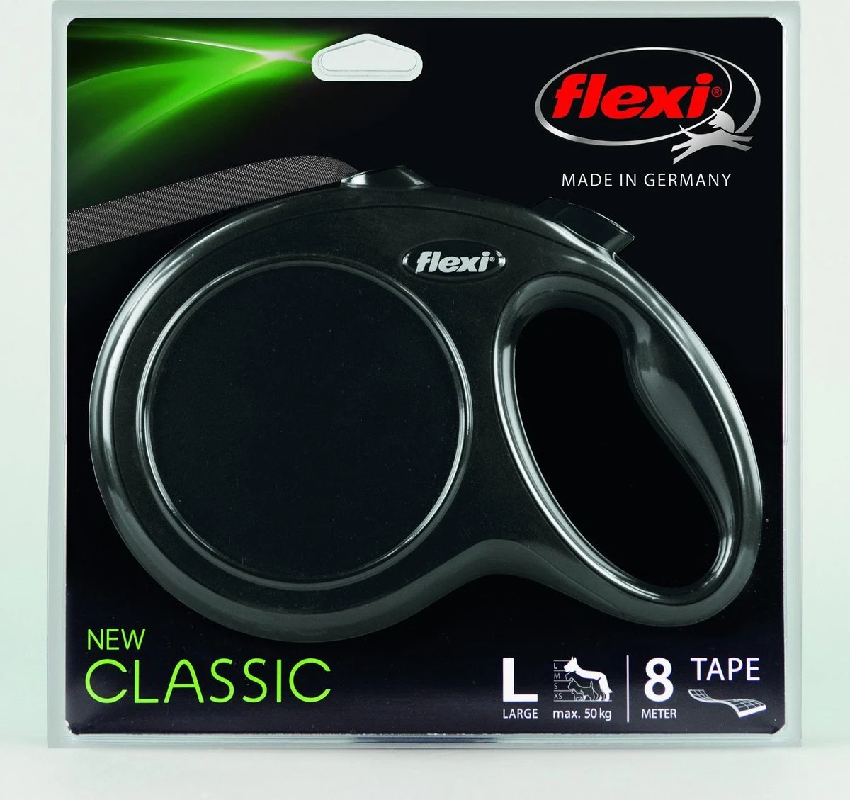 Flexi Rollijn New Classic Tape Large 8 M - Hondenriem - Zwart Tot 50kg 10 Flexi Rollijn New Classic Tape Large 8 M - Hondenriem - Zwart Tot 50kg - Afbeelding 8