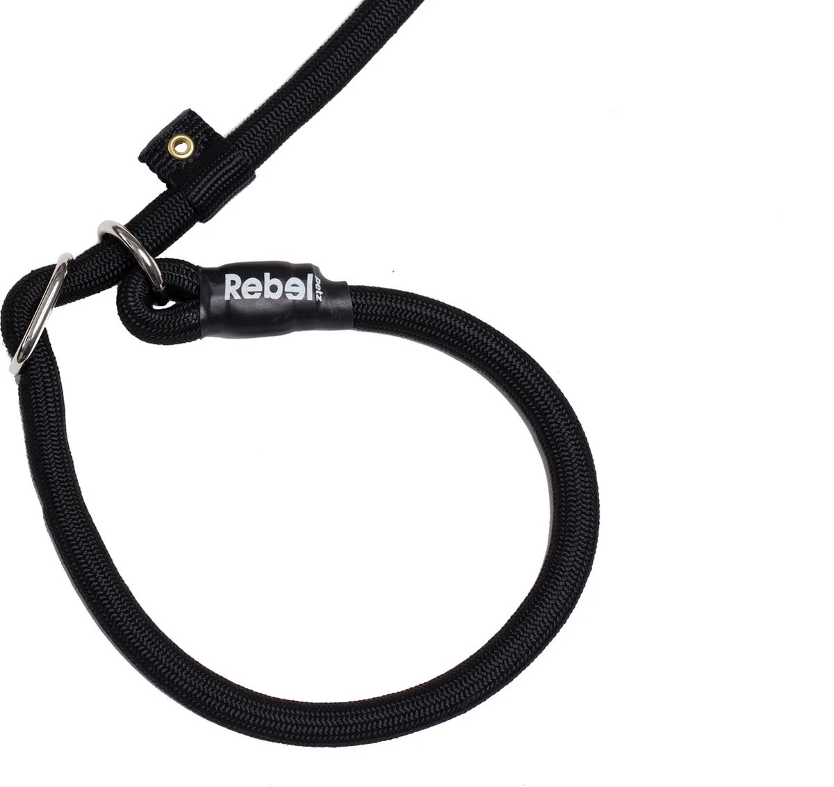 Rebel Petz - Honden Trainingslijn Met Halsband - Taupe, Zwart, Groen & Oranje - Maat Small Of Large - Kleur: Zwart, Maat: Large 22 Rebel Petz - Honden Trainingslijn Met Halsband - Taupe, Zwart, Groen & Oranje - Maat Small Of Large - Kleur: Zwart, Maat: Large - Afbeelding 20