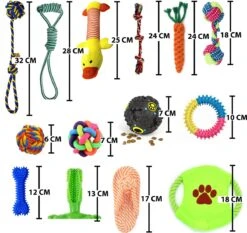 Filo Honden Speelgoed Set 14 Stuks - Hondenspeeltjes Knuffel - Hondenbal - Flostouw - Bot - Frisbee - Hondentouw - Hondenspeelgoed Intelligentie - Kauwspeelgoed Hond En Puppy - Bijtspeelgoed Hondenknuffel - Hondenspeeltje Met Piep -Hondenproducten 1200x1133 6