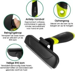 Mister Mill Trimhark - Hondenkam Kattenkam - Dierenkam 6,6 CM 13 Mister Mill Trimhark - Hondenkam Kattenkam - Dierenkam 6,6 CM -Hondenproducten 1200x1143 12