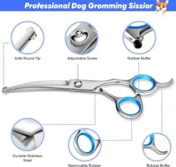 BOTC Schaar Voor Dieren - Set 5 Stuks - Zilver - Effileerscharen - Honden Scharenset - Dierenschaar - Trimscharen - Trimset -Hondenproducten 1200x1144 3