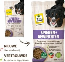 VITALstyle SPIEREN+GEWRICHTEN - Hondenbrokken - 12 Kg -Hondenproducten 1200x1148 10