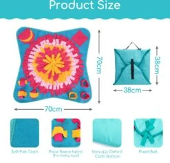 Nobleza Snuffelmat - Speelmat - Hondenspeelgoed - Fleece - Snackmat - 70 X 70 Cm -Hondenproducten 1200x1148 13