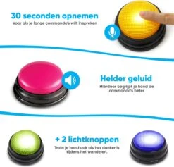 BFreshPets Praatknop Voor Honden - 6 Stuks - Dogbuttons - Hondenspeelgoed - Honden Training - Laat Uw Huisdier Spreken -Hondenproducten 1200x1150 11