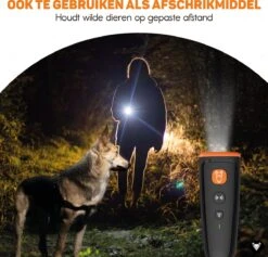 Vulpes Pets® Ultrasone Anti Blaf Apparaat – 3-in-1 Anti Blaf Apparaat Pro - Diervriendelijk & Zonder Schok - Alternatief Anti Blafband - Voor Kleine & Grote Honden - Audio - Flashlight - USB-Oplaadbaar -Hondenproducten 1200x1153 12