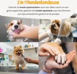 Loyalpetclub® Professionele 2-in-1 Hondentondeuse Voor Dikke Vacht – Draadloze Honden Tondeuse & Hondentrimmer – Stille Tondeuse Katten & Honden Trimset - Inclusief Opbergtasje -Hondenproducten 1200x1153 2