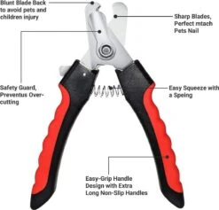 Merkloos Professionele Nagelschaar - Dieren Nagelschaar - Rood & Zwart - Honden Nagelknipper - Hondennagels - Honden Knip Schaar - Honden Knipsch -Hondenproducten 1200x1153 9