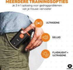 Vulpes Pets® Ultrasone Anti Blaf Apparaat – 3-in-1 Anti Blaf Apparaat Pro - Diervriendelijk & Zonder Schok - Alternatief Anti Blafband - Voor Kleine & Grote Honden - Audio - Flashlight - USB-Oplaadbaar -Hondenproducten 1200x1157 4
