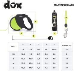 DDOXX Intrekbare Hondenriem, Reflecterend | Vele Kleuren & Maten | Voor Kleine & Grote Honden | Intrekbare Hondenriem Puppy Kat | Hondenriem Accessoires Hond | XS, 3 M, Tot 8 Kg, Geel -Hondenproducten 1200x1161 1