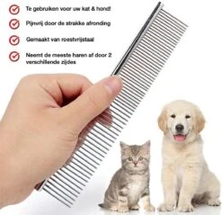 Merkloos Anti-Klit- Kam - Haarverwijderaar Voor Huisdieren - Pijnloos - Roestvrijstaal - Huisdiervriendelijk 12 Merkloos Anti-Klit- Kam - Haarverwijderaar Voor Huisdieren - Pijnloos - Roestvrijstaal - Huisdiervriendelijk -Hondenproducten 1200x1161 6