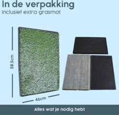 Merkloos Gtrise Hondentoilet Met 2 Matten - Out/Indoor - Zindelijkheidstraining Ebook - Dieren Wc -Hondenproducten 1200x1162 2
