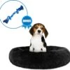 Pawzle Hondenmand - Donut Hondenkussen - Kattenmand - Bed Voor Honden & Katten - Wasbaar - 50cm - Zwart -Hondenproducten 1200x1165 17