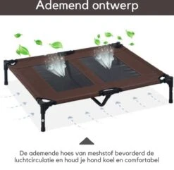 Hondenbed - Hondenstretcher - Honden Ligbed - L - Draagbaar - 92Lx76Bx18H Cm - Bruin -Hondenproducten 1200x1169 9
