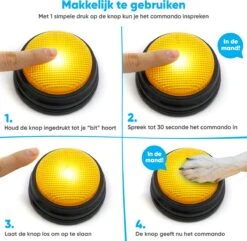 BFreshPets Praatknop Voor Honden - 6 Stuks - Dogbuttons - Hondenspeelgoed - Honden Training - Laat Uw Huisdier Spreken -Hondenproducten 1200x1170 8
