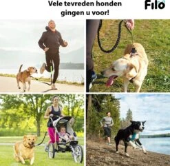 Filo Elastische Hondenriem Middel - Hardlopen En Wandelen - Hardloopriem Hond Handsfree Met Heuptasje - Looplijn Met Heupriem - Canicross Gordel Honden - Riemen - Heupgordel - Leiband -Hondenproducten 1200x1171 1