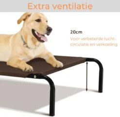 Hondenbed - Hondenstretcher - Honden Ligbed - Inclusief 2 Overtrekhoezen - XL - 110x68cm - Grijs En Koffie -Hondenproducten 1200x1172 10