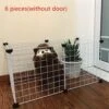 Merkloos Opvouwbare Hond Hek Gates -Hond Hek-Hond Kat Bewaker - Gemakkelijk Behuizing Hondenhekken-Kennel Huis Oefening Training-Zonder Deur- 6 STKS Wit -Hondenproducten 1200x1172 4