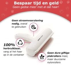 PluizenBOEF® Huisdierhaar Verwijderaar - Haarverwijderaar Voor Huisdieren - Hondenhaar - Kattenhaar - Pluizenborstel -Hondenproducten 1200x1176