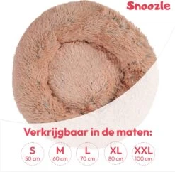 Snoozle Donut Hondenmand - Zacht En Luxe Hondenkussen - Wasbaar - Fluffy - Hondenmanden - 100cm - XXL - Dark Coffee -Hondenproducten 1200x1178 12