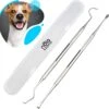 Nola & Coco® Tandsteen Verwijderaar Set Inclusief Bewaardoosje - Tandenkrabber - Set Van Twee - Hond - Kat - Tandenborstel - Tandplak Verwijderen - Tandenstoker - Honden Tanden Schoonmaken - Tandenhaakje - Gebitsreiniging -Hondenproducten 1200x1178 15