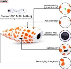 Merkloos LotaHome - Anti Blaf Apparaat - Hondentrainer Voor Binnen En Buiten - Bereik Tot 15 Meter - Diervriendelijk - Zonder Schok - Ultrasone - Voor Alle Honden - Inclusief Clicker -Hondenproducten 1200x1179 4