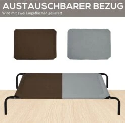 PawHut Hondenstretcher XL 110x68x19 Cm. Bruin / Grijs -Hondenproducten 1200x1181 9