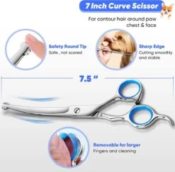 BOTC Schaar Voor Dieren - Set 5 Stuks - Zilver - Effileerscharen - Honden Scharenset - Dierenschaar - Trimscharen - Trimset -Hondenproducten 1200x1182 3