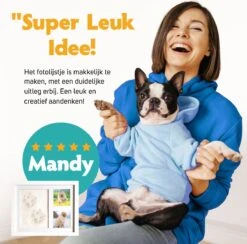 Honden Fotolijst Met Kleiafdruk - Gipsafdruk - Speelgoed Voor Dieren - Pootafdruk Hond - Puppy Speelgoed - Gipsafdruk Huisdier -Hondenproducten 1200x1183 6