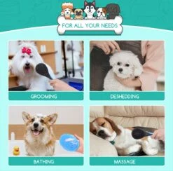 Nobleza 3 Delige Hondenborstel Set – Hondenkam - Kattenkam - Borstels – Dierverzorging - Dierenverzorging - Blauw -Hondenproducten 1200x1186 6