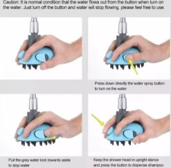 WVspecials Huisdieren Douche - Douche Voor Honden - Honden Douche - Inclusief Slang - Inclusief Drie Kraanadapters - Geschikt Voor Binnen En Buiten - Hondendouche - Hondenbad - Hondenborstel - Hondenkam - Hondenwassen - Hondenzwembad - Tuinslang -Hondenproducten 1200x1187