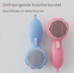 Smarge | Hondenborstel | Kattenborstel | Blauw | Zelfreinigend | Dierenborstel | Met Pluis Verwijderaar | Kattenkam | Hondenkam | Kattenhaar Verwijderaar | Lang/kortharig | Huisdieren -Hondenproducten 1200x1189 1