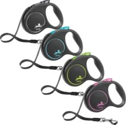 Flexi Rollijn Design - Zwart - L 8 Flexi Rollijn Design - Zwart - L -Hondenproducten 1200x1189