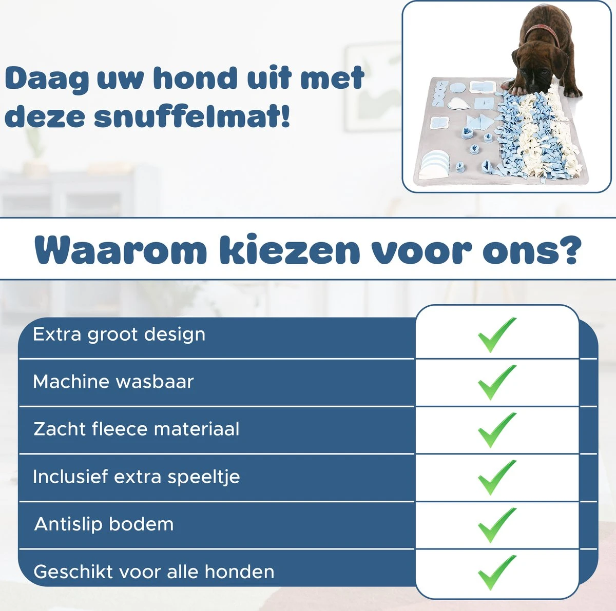 Snuffelmat Hond - Likmat Hond - Honden Speelgoed Intelligentie - Anti Schrokbak Hond - Honden Speeltjes - 100cmx100cm 8 Snuffelmat Hond - Likmat Hond - Honden Speelgoed Intelligentie - Anti Schrokbak Hond - Honden Speeltjes - 100cmx100cm - Afbeelding 6