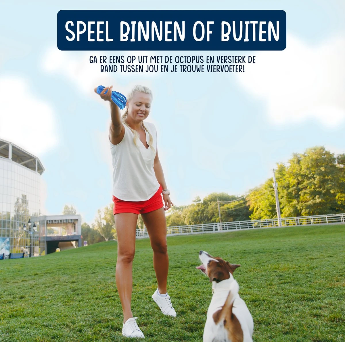 VEDIC® - Octopus Blauw Honden Knuffel - Piepspeelgoed - Geen Vulling - 32CM 5 VEDIC® - Octopus Blauw Honden Knuffel - Piepspeelgoed - Geen Vulling - 32CM - Afbeelding 3