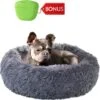 Hondenmand Donut – 70 Cm - Honden Mand – Pluche – Fluffy – Extra Zacht - Kattenmand - Hondenkussen – Kattenkussen – Bed - Wasbaar Met Rits – Hondenmanden – Rond – Bank – Grijs - Qwality -Hondenproducten 1200x1192 10