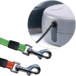 Merkloos Dubbele Hondenriem Voor Twee Honden - Grijs - Tot 22 Kg (per Hond) - 300 Cm -Hondenproducten 1200x1194 1