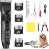 Merkloos Hondentondeuse, Hundeschermaschine / Dog Clippers - Dierenhaartrimmer, Hondentondeuse Kit Hond Verzorging -Hondenproducten 1200x1196 3