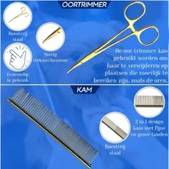 Scharenset Hond - 8-Delige Scharenset - Hondenschaar - Trimset - Trimschaar Voor Honden - Huisdier Knipset - Effileerschaar Hond - Goud -Hondenproducten 1200x1196 8