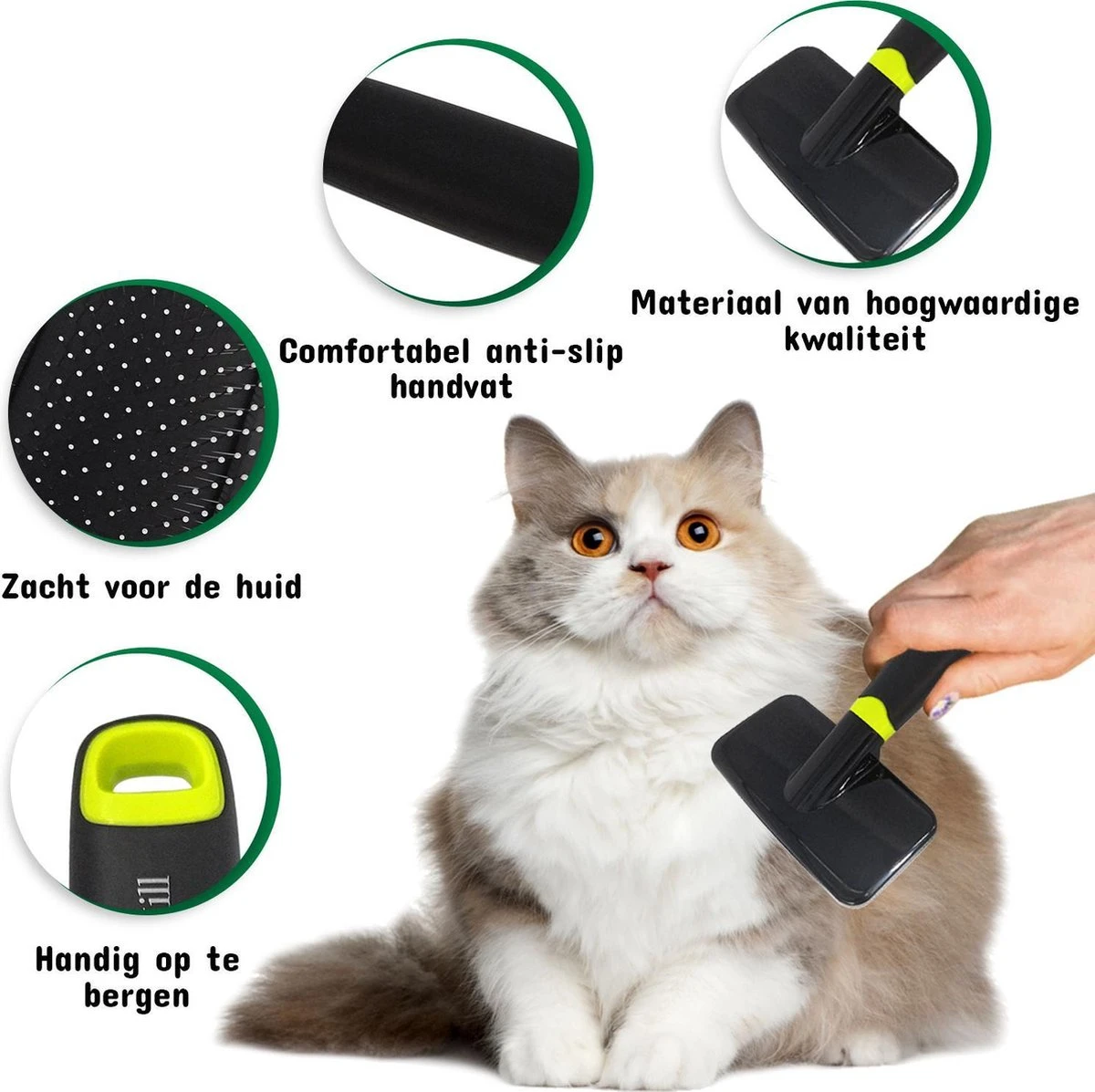 Mister Mill 2 Zijdige Ondervacht Kam Plus Slicker Borstel - Honden/Katten Kam - Voordeel Set 15 Mister Mill 2 Zijdige Ondervacht Kam Plus Slicker Borstel - Honden/Katten Kam - Voordeel Set - Afbeelding 13