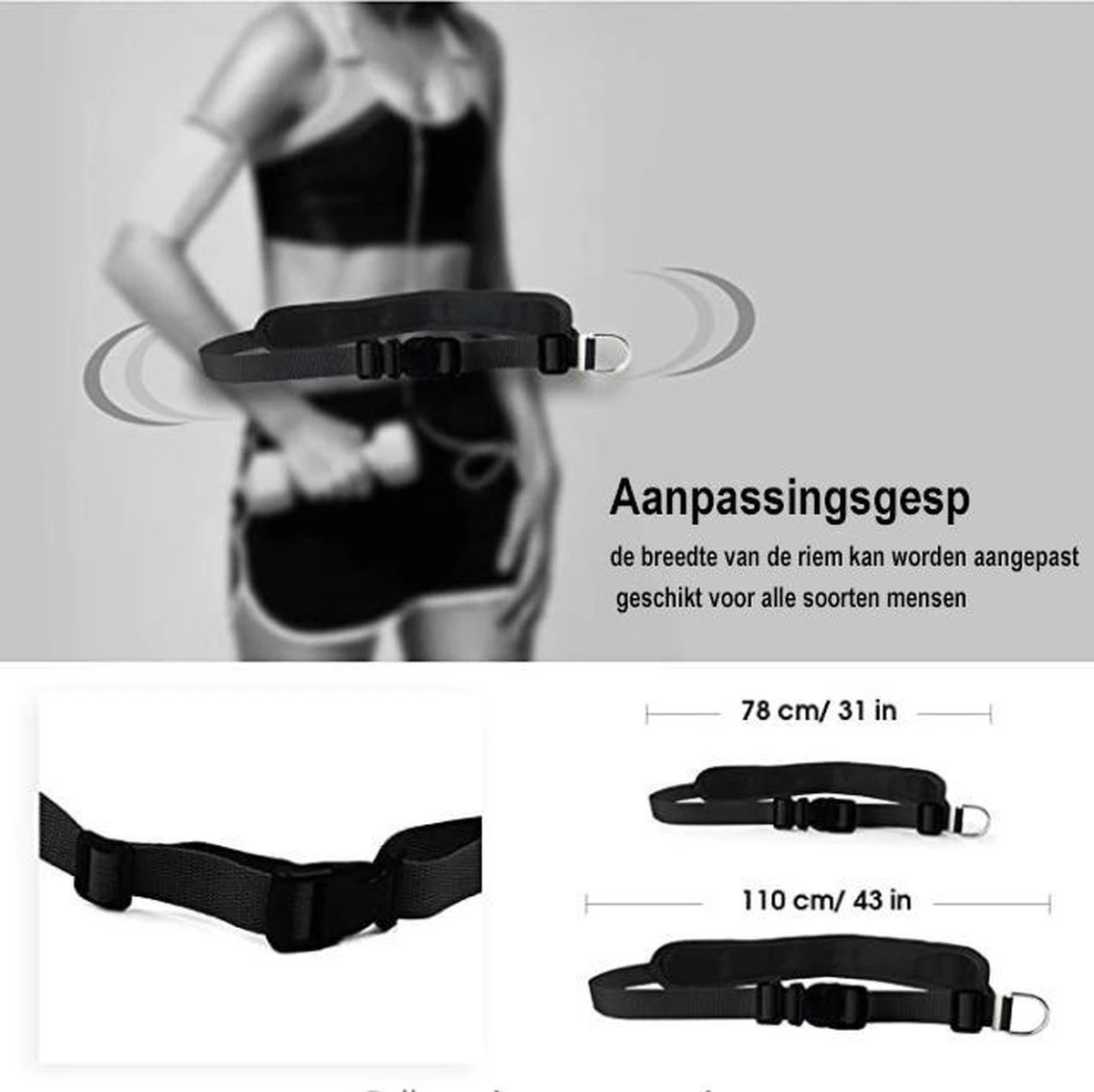Looplijn Met Heupriem Hands Free - Hondenriem - Reflecterende Hardloopband -Elastische Leiband - Heuptas En Flessenhouder - Zwart - 150 Cm Tot 210 Cm 11 Looplijn Met Heupriem Hands Free - Hondenriem - Reflecterende Hardloopband -Elastische Leiband - Heuptas En Flessenhouder - Zwart - 150 Cm Tot 210 Cm - Afbeelding 9